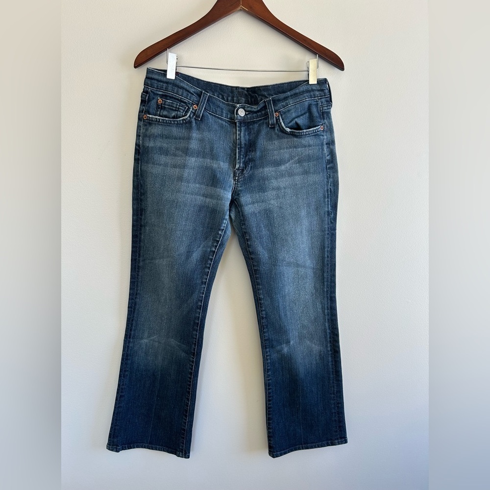 7 For All Mankind Bootcut Jeans Women’s Size 31 Medium Wash Stretch
